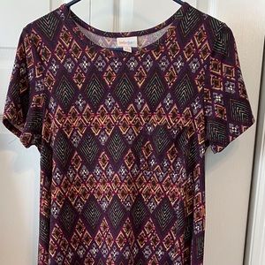 Luluroe dress size Small high low style short sleeves